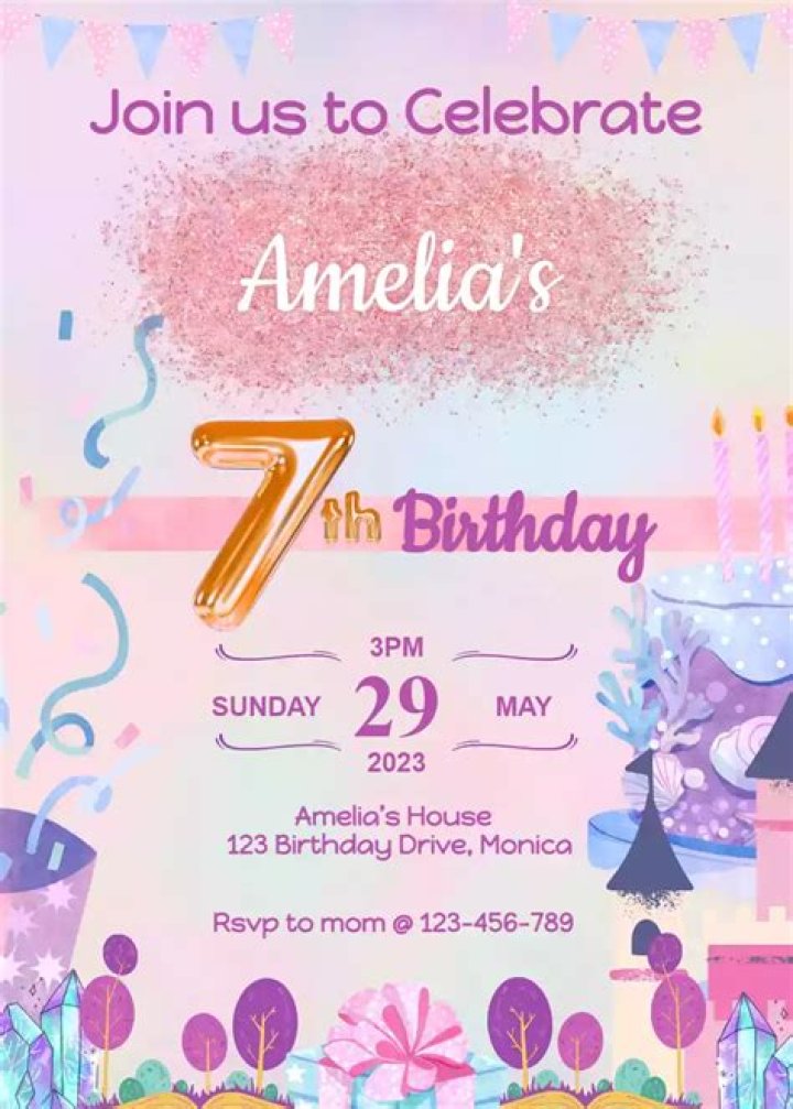 How do you fill out a birthday invitation card?