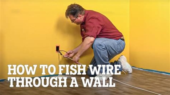 How do you fish wires behind a wall?