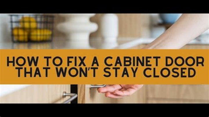 How do you fix a bathroom door that won’t stay closed?