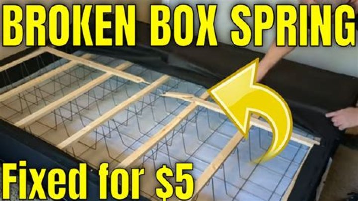 How do you fix a broken box spring?
