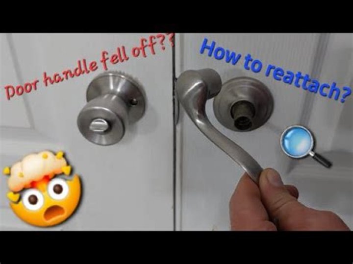 How do you fix a door knob that keeps falling off?