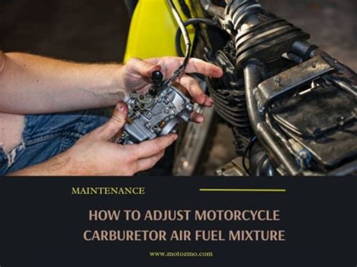 How do you fix a rich air fuel mixture on a motorcycle?
