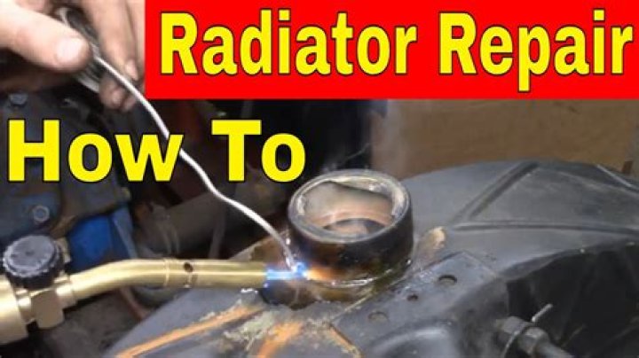 How do you fix a solder on a radiator?