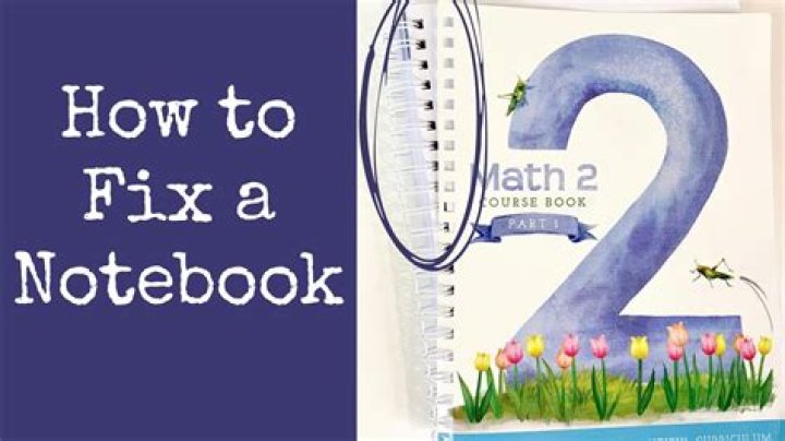 How do you fix a spiral notebook?