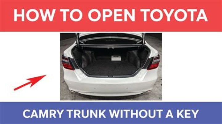 How do you fix a trunk latch on a Toyota Camry?
