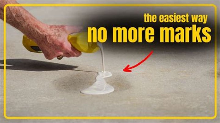 How do you get burn marks off concrete?