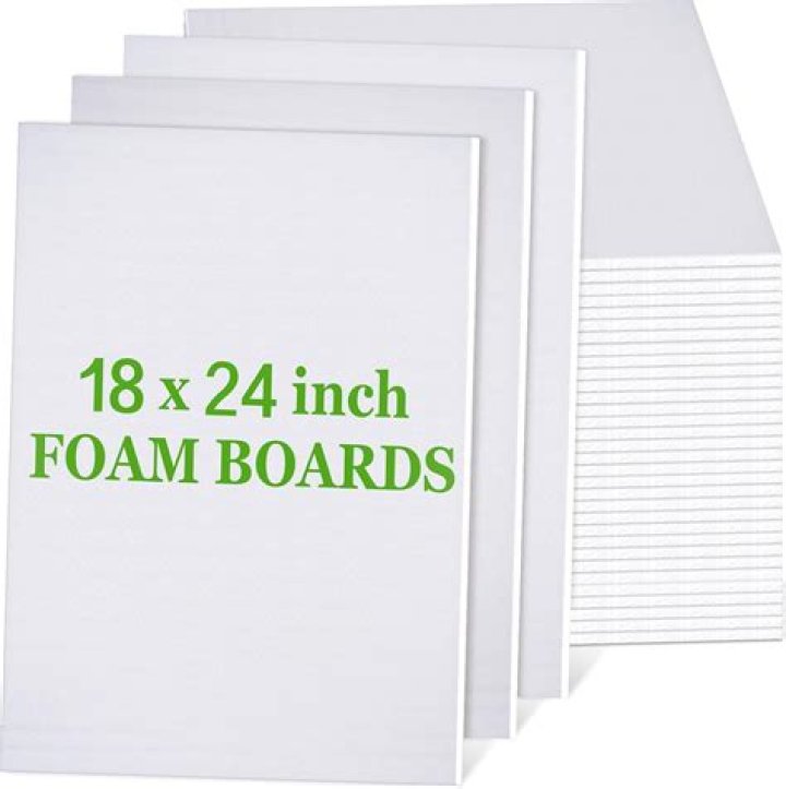 How do you hang foam poster board?