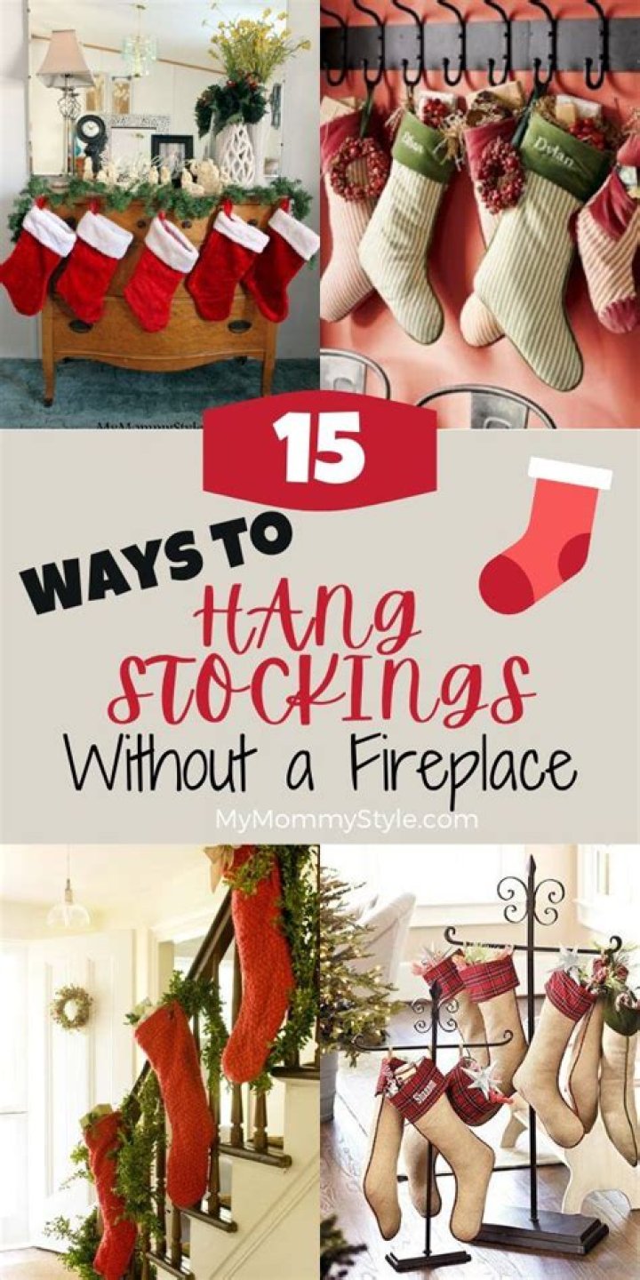 How do you hang stockings in an apartment?