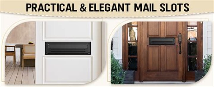 How do you install a mail slot on a door?