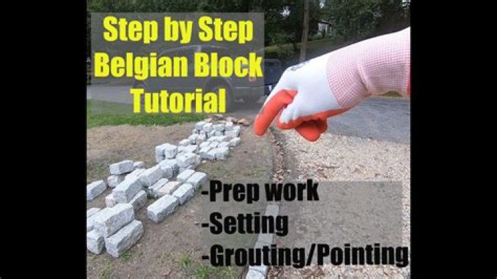 How do you install Belgian block edging?