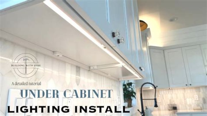 How do you install hardwired LED under cabinet lighting?