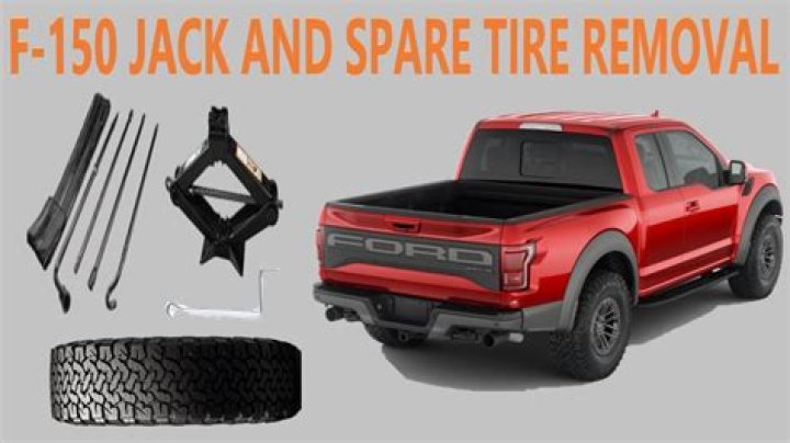 How do you lower the spare tire on a Ford f150 without a tool?