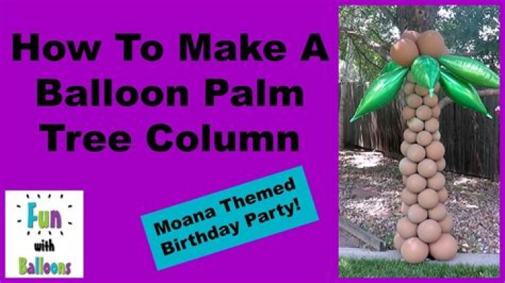 How do you make a balloon palm tree?