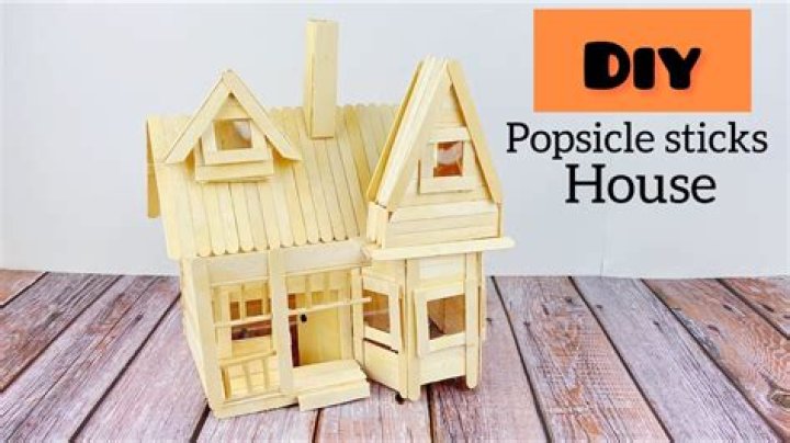 How do you make a longhouse out of Popsicle sticks?