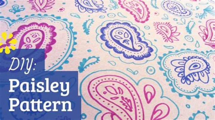 How do you make a paisley pattern?