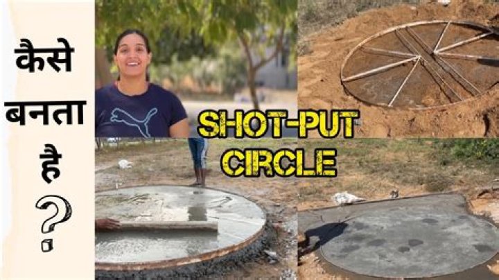 How do you make a shot put circle?