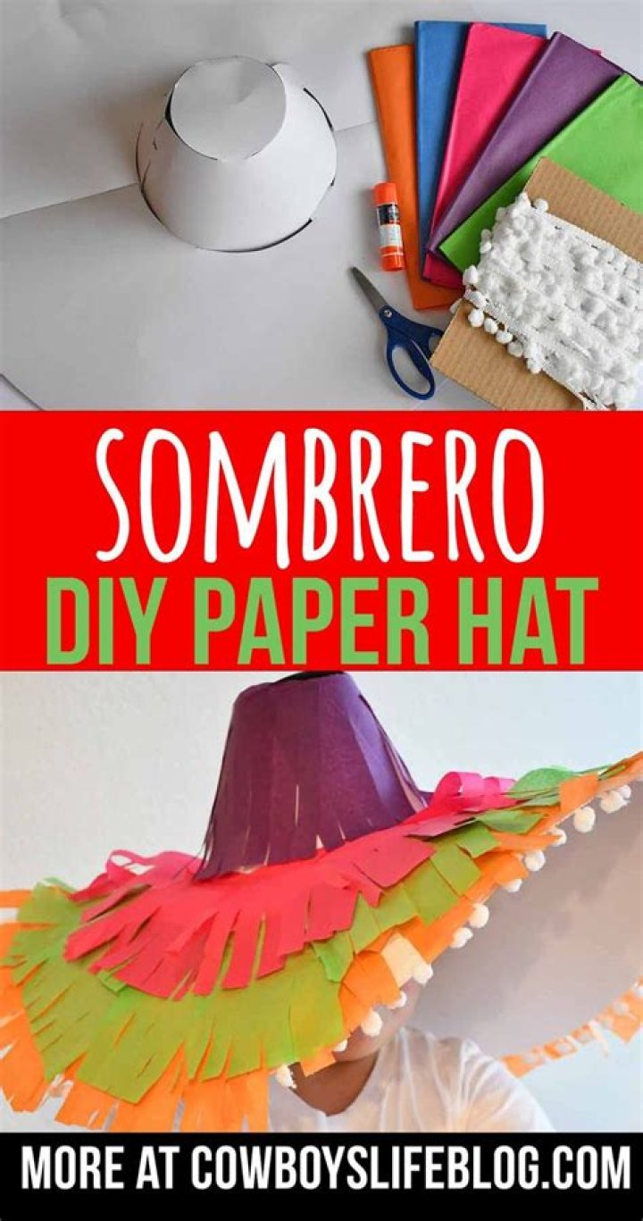 How do you make a sombrero out of paper plates?