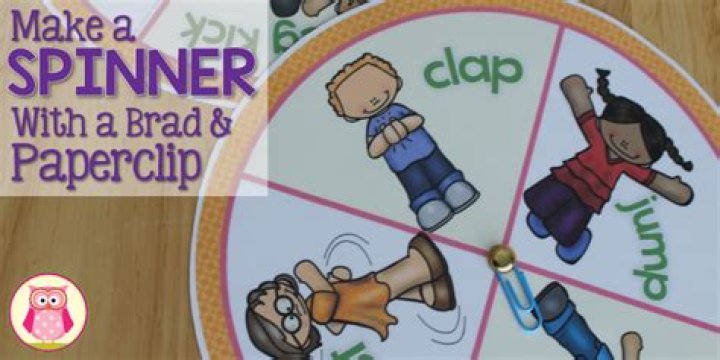 How do you make a spinner for a board game?