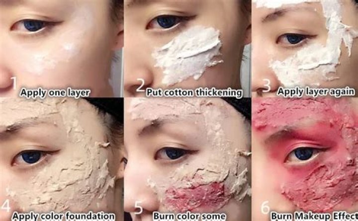 How do you make blisters with liquid latex?