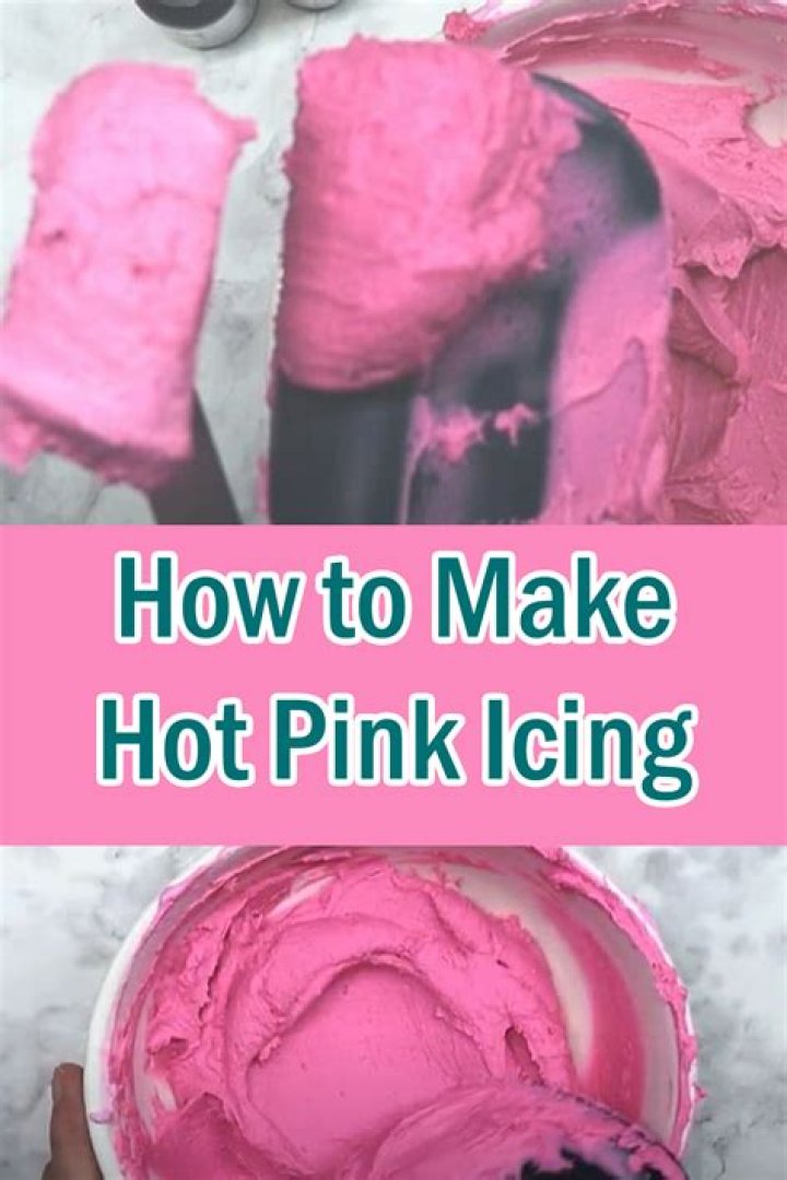 How do you make hot pink icing with primary colors?