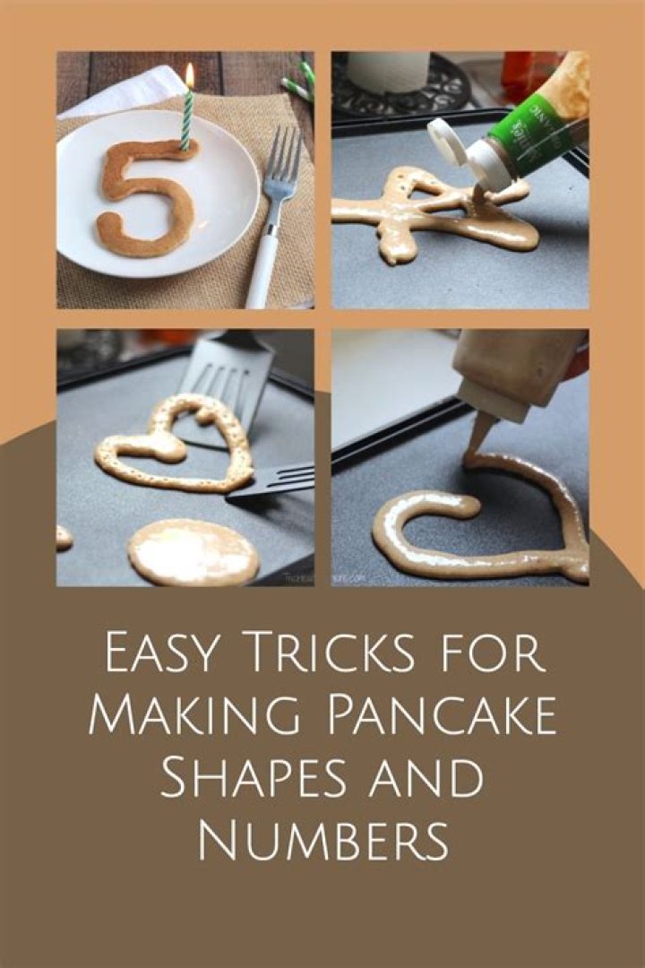 How do you make pancake shapes?