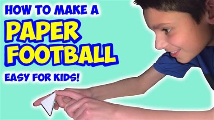 How do you make paper mache football?