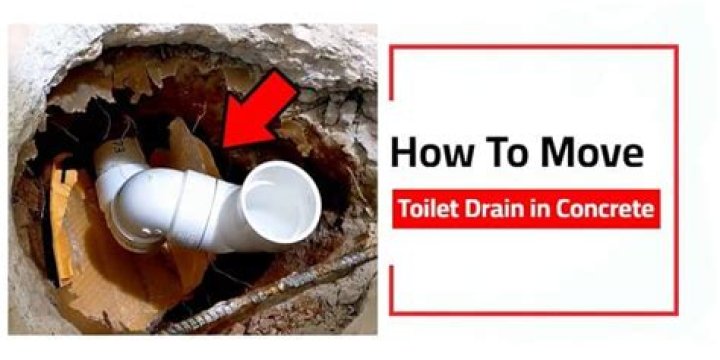 How do you move a toilet drain?