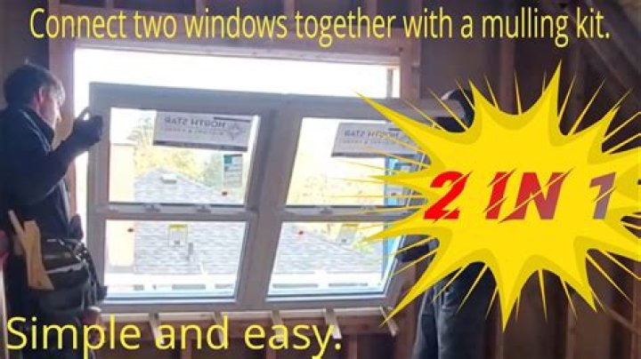 How do you mull aluminum windows together?