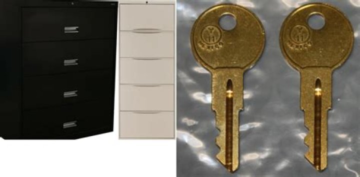 How do you open a lost filing cabinet key?