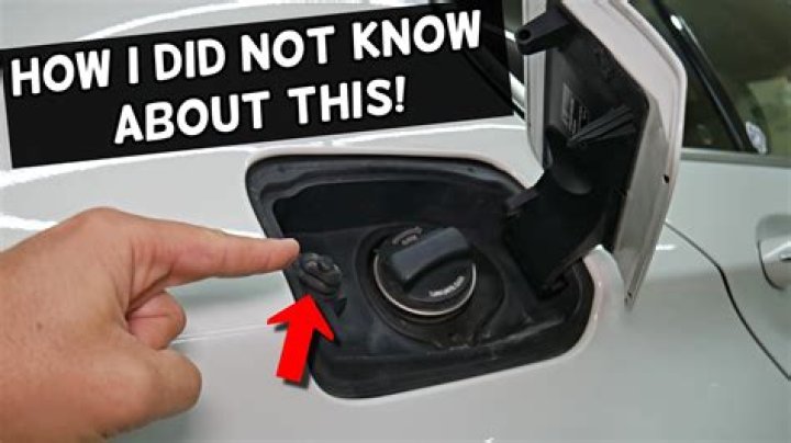 How do you open the gas cap on a Nissan Altima?