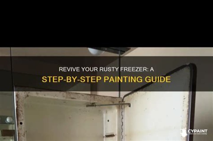 How do you paint a rusty freezer?