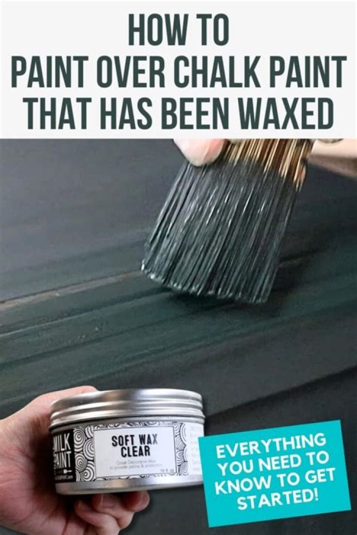 How do you paint over waxed chalk paint?
