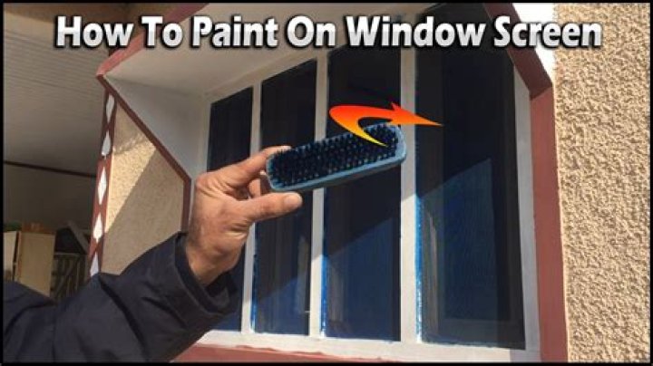 How do you paint window screens for crafts?