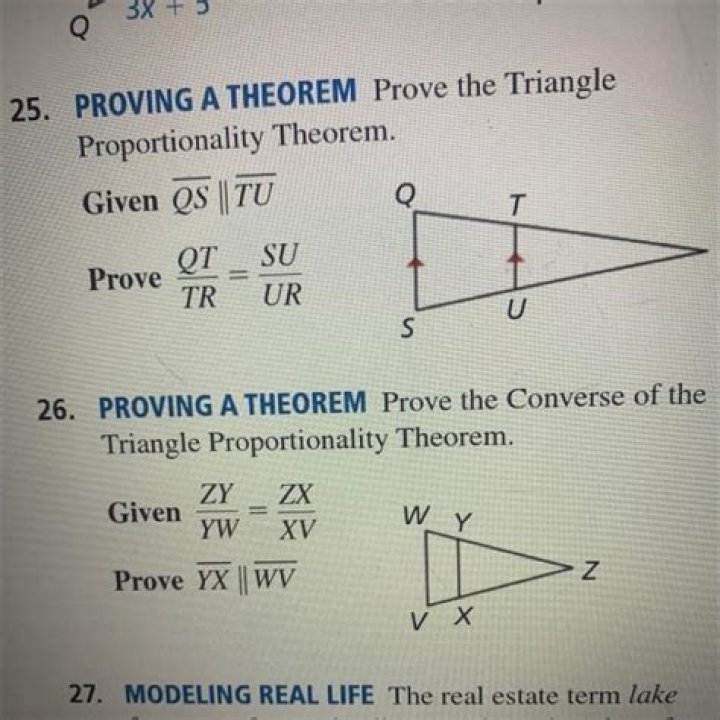 How do you prove the converse of the triangle proportionality theorem?