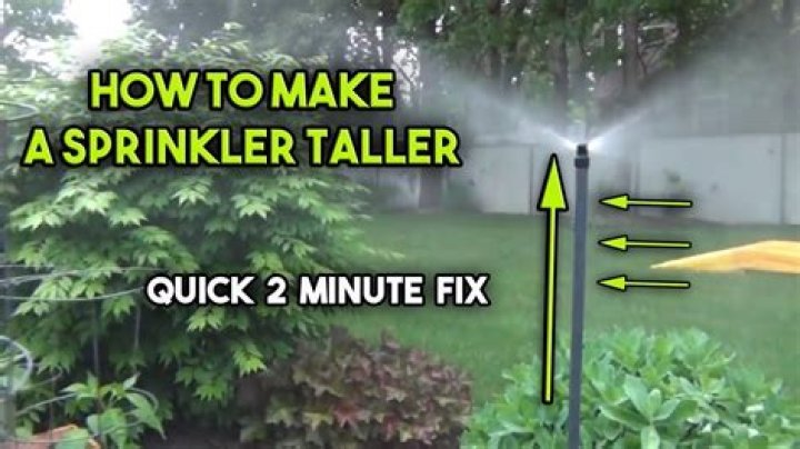 How do you raise sprinkler heads?