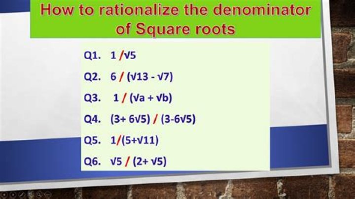 How do you rationalize a square root with a denominator?