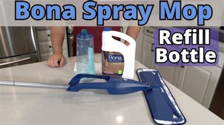How do you refill a bona spray bottle?