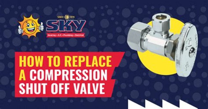 How do you remove a compression shut off valve?