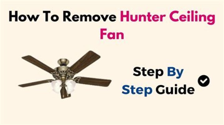 How do you remove a Hunter fan canopy?