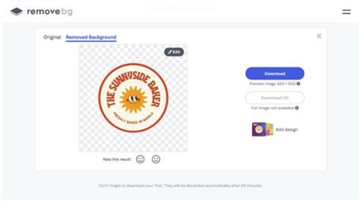 How do you remove a logo from a glass bottle?