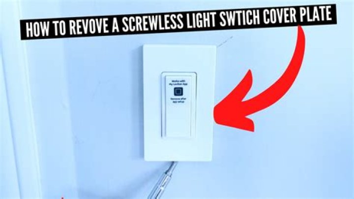 How do you remove a Lutron screwless wall plate?