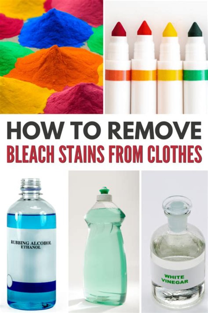 How do you remove bleach stains from aluminum?