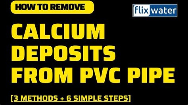 How do you remove calcium deposits from a bucket?