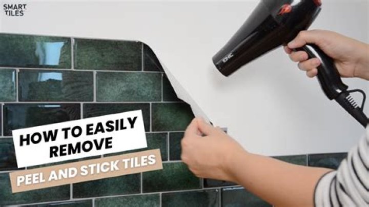 How do you remove peel and stick tiles?
