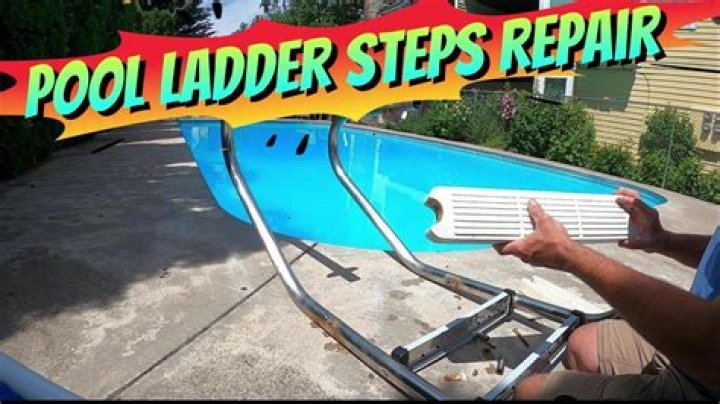 How do you remove rust from a pool ladder?