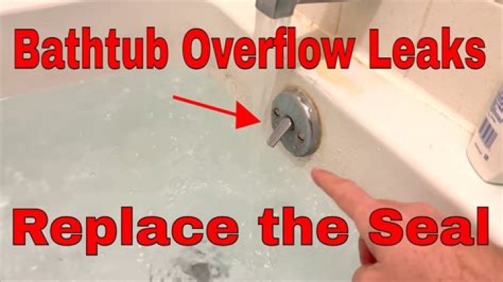 How do you remove the overflow from a bathtub?