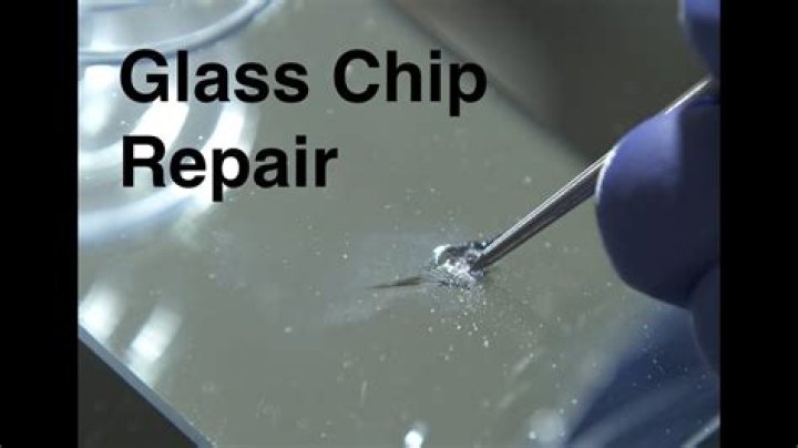 How do you repair a chip in a glass table?
