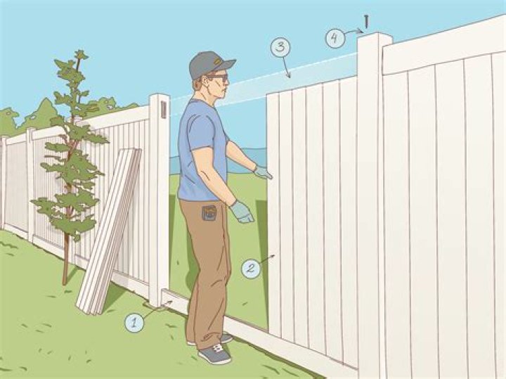 How do you repair a vinyl fence?