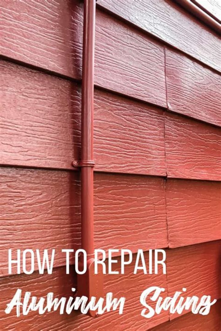 How do you repair screw holes in aluminum siding?