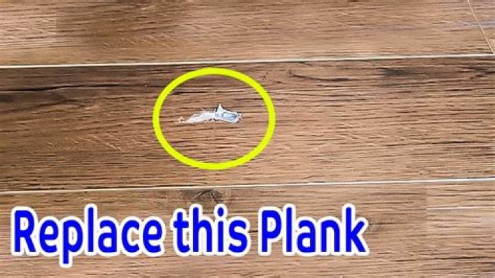 How do you replace a damaged Pergo plank?